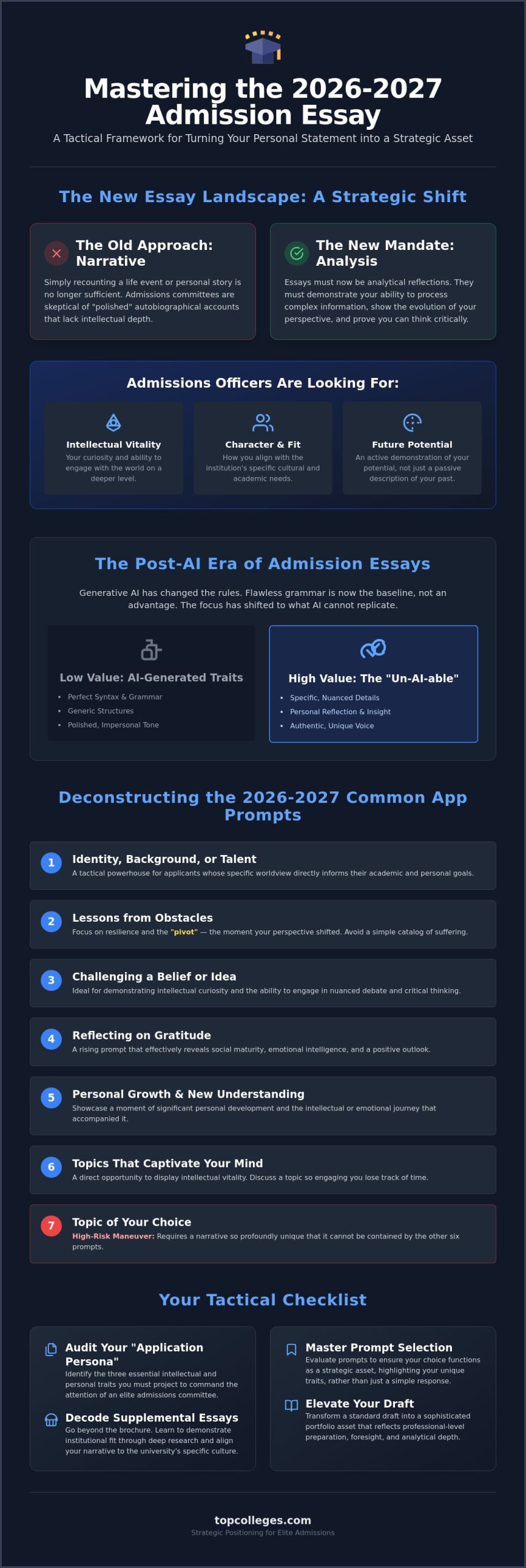 Deconstructing Admission Essay Prompts: A Strategic Analysis for 2026 Applicants