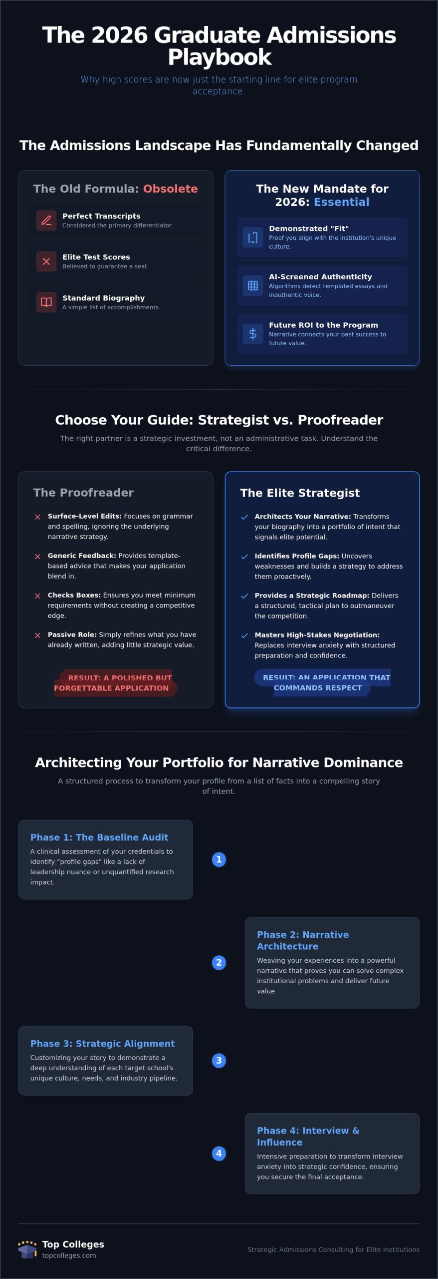 Graduate Program Admissions Consulting: The Strategic Checklist for 2026