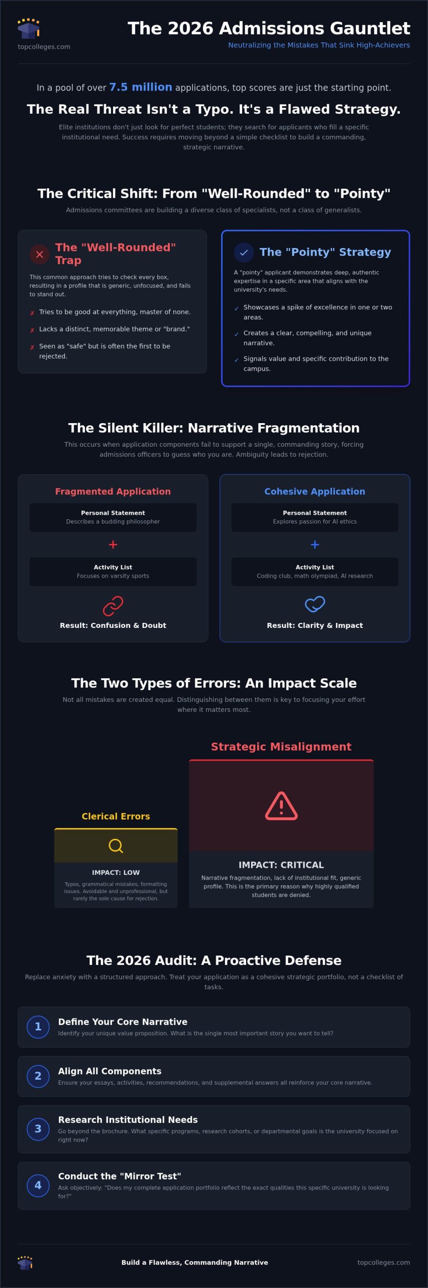 College Application Mistakes to Avoid: Strategic Mastery for 2026 Admissions
