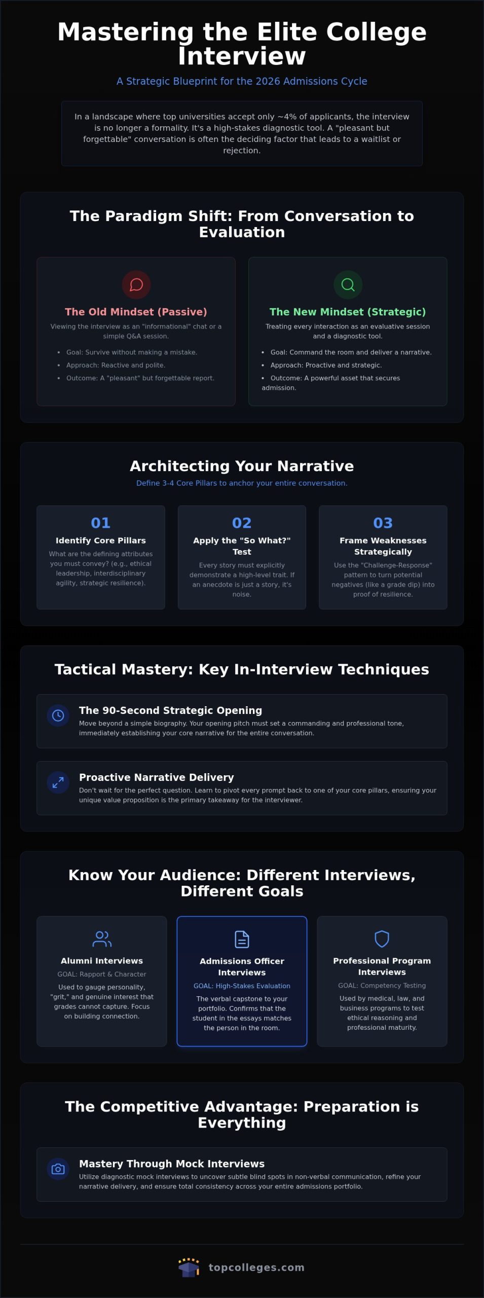 Strategic College Interview Preparation: Mastering the Elite Admissions Narrative in 2026